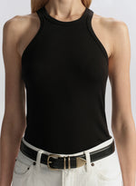 A.L.C Dean Racerback Rib Knit Tank