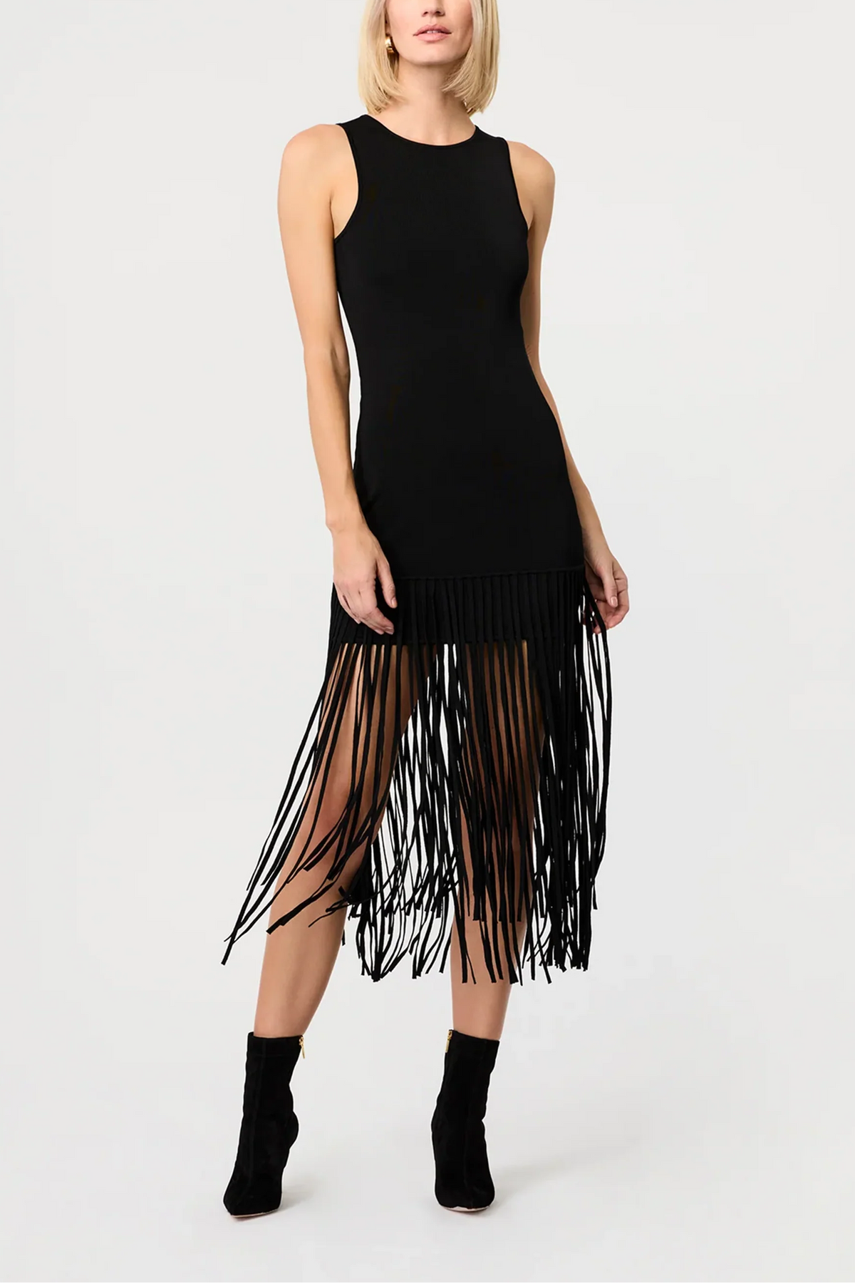 Toccin Margaux Fringe Mini Dress