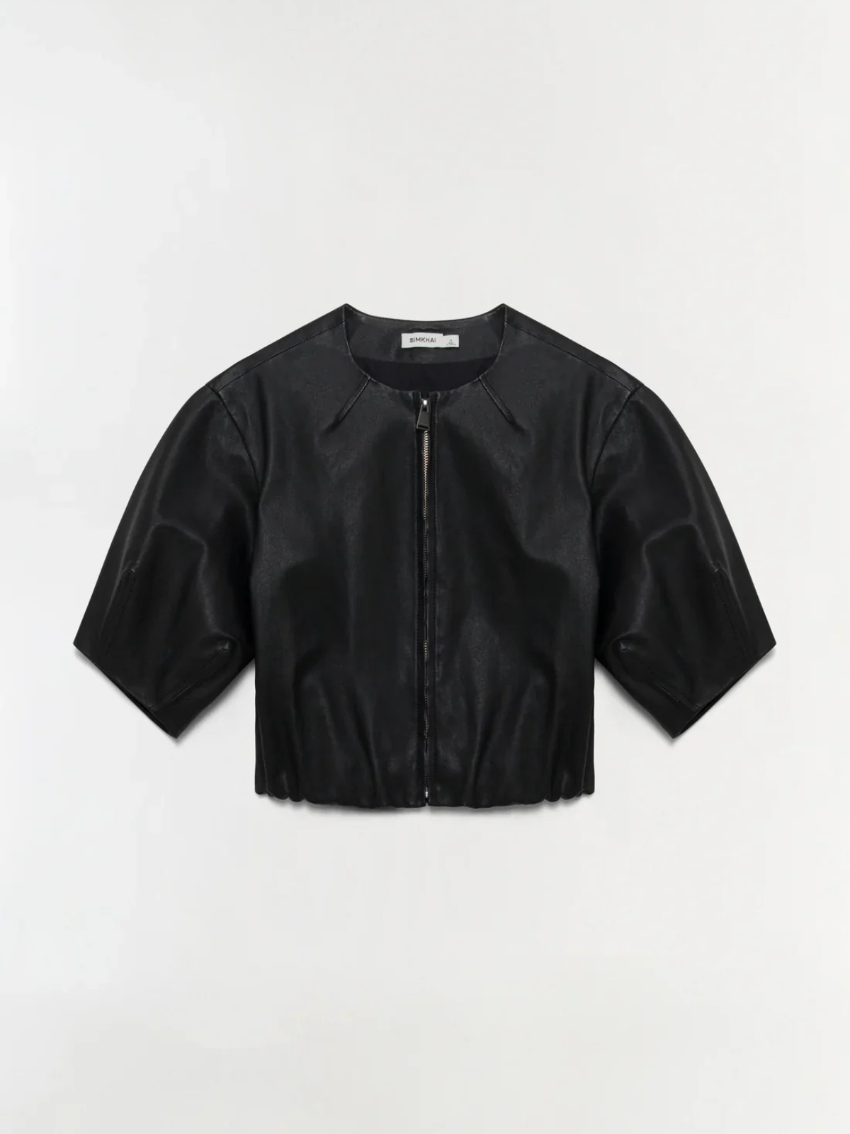Simkhai Austyn Short Sleeve Zip Up Jacket_426-2306-PL