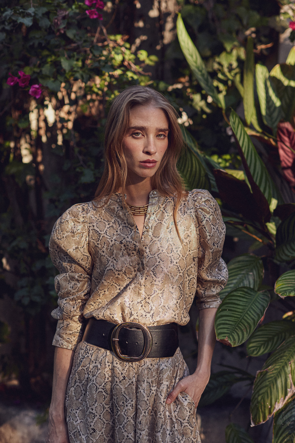 LanhtropySabi Metallic Linen Pants