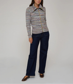 Autumn Cashmere Basketweave Zip Front Jacket