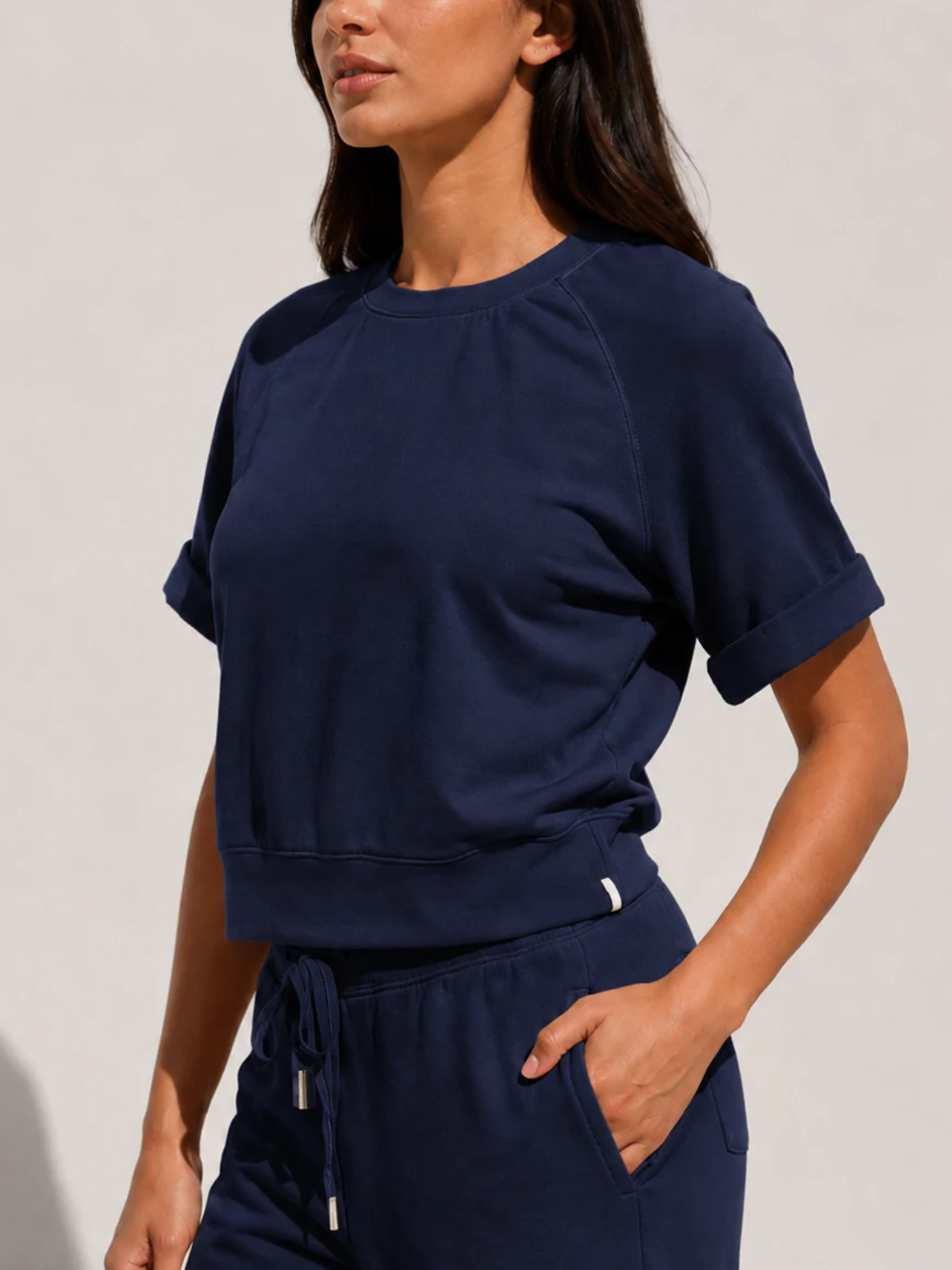 Stateside TS Softest Fleece Short Sleeve Raglan Pullover_130-5637