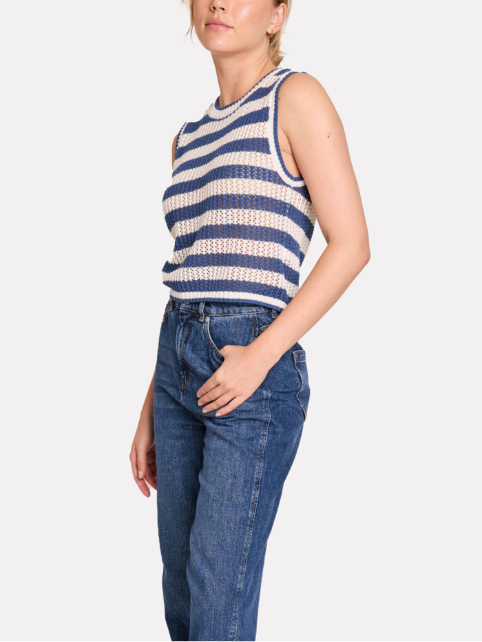 Wispr Stripe Pointelle Tank