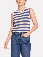 Wispr Stripe Pointelle Tank