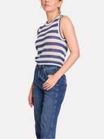 Wispr Stripe Pointelle Tank