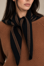 White + Warren Cashmere Striped Scarf