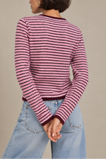 White + Warren Cashmere Striped Sweater