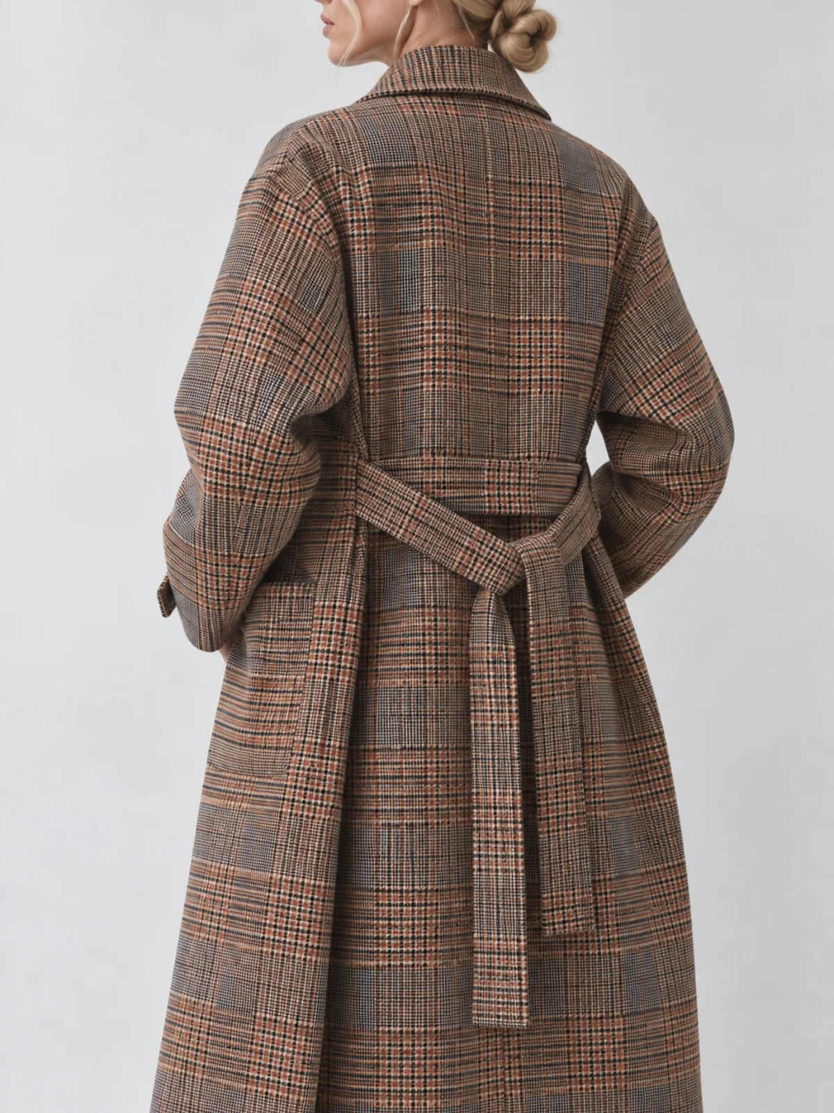 Suncoo Enjou Long Reversible Wool Coat H26C11199
