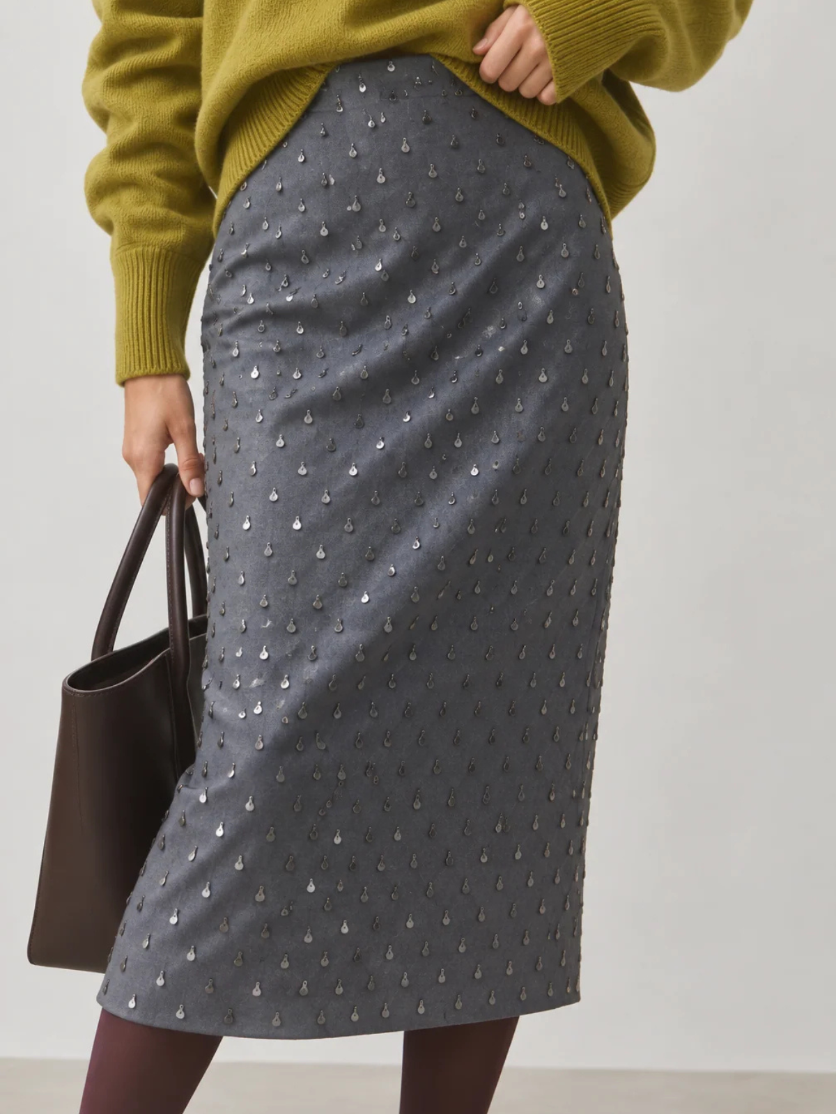 Suncoo Follow Midi Skirt H26C05253