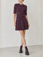 Suncoo Fradela Knitted Mini Skirt H26M05208