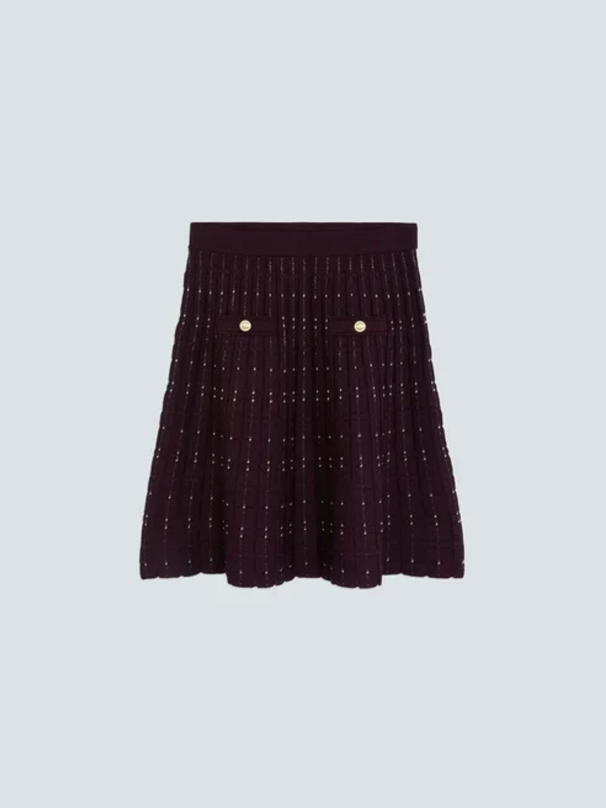 Suncoo Fradela Knitted Mini Skirt H26M05208