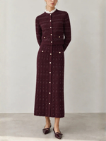 Suncoo Ganeli Two Tone Cardigan H26M02206