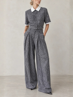 Suncoo Jerk Wide Leg Sequins Pant H26C04137