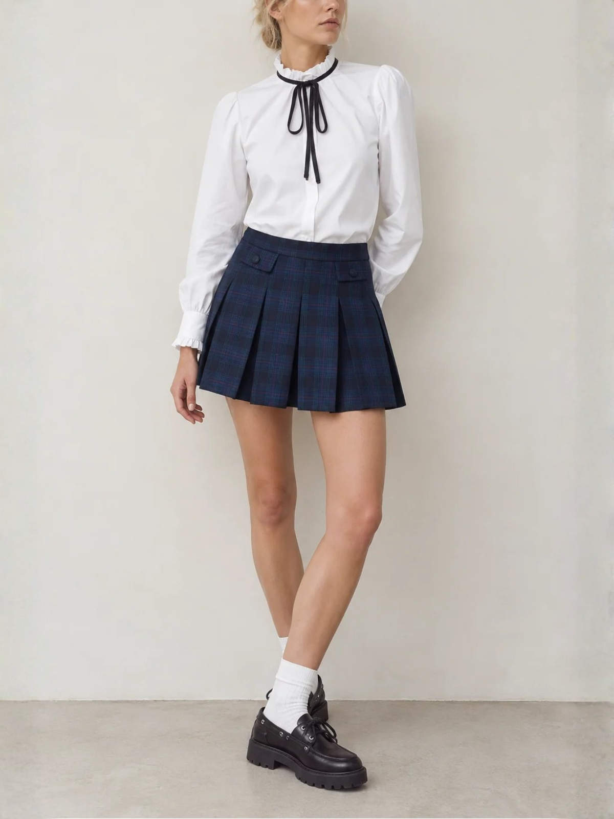 Suncoo Luisa Flowy Blouse With Bow Tie H26C07228
