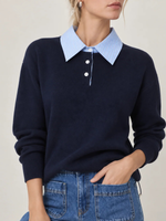 Suncoo Paulin Two Tone Polo Sweater H26M01146