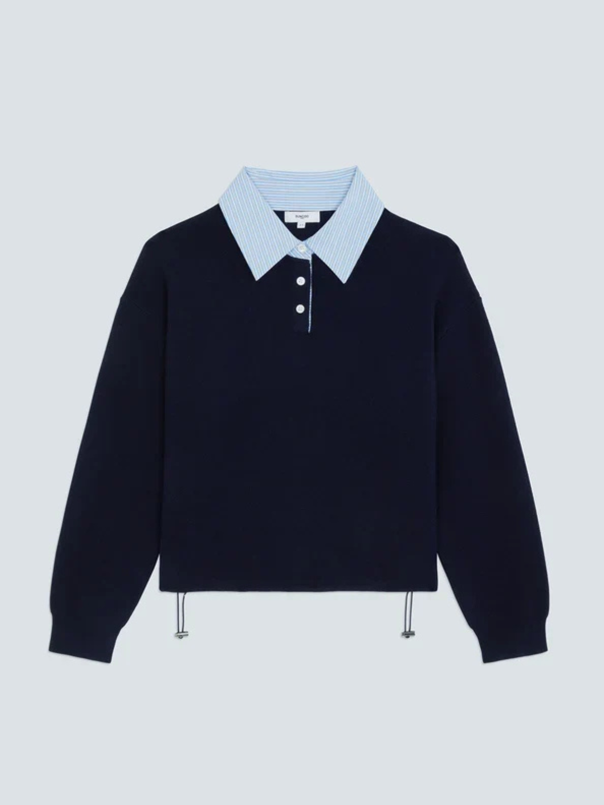 Suncoo Paulin Two Tone Polo Sweater H26M01146