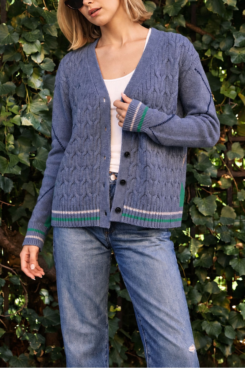 Collaboration TS Blair Cashmere Argyle Cardigan