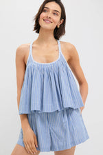 Sea Helmi Striped Shirting Tank Top