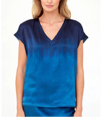 Go Silk Raw Revisited Printed Place Top