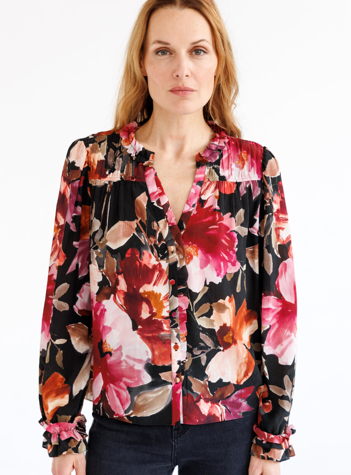 Go Silk Ts Go Girly Printed Blouse