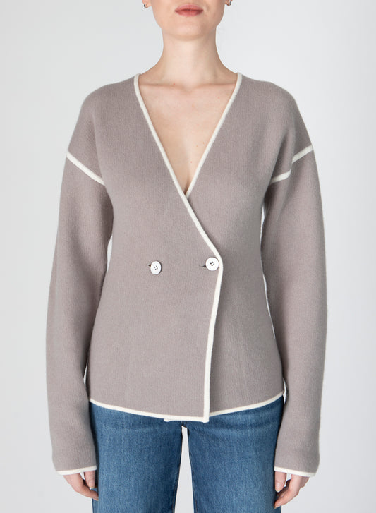 Derek Lam Maslin Reversible Double Face Cardigan