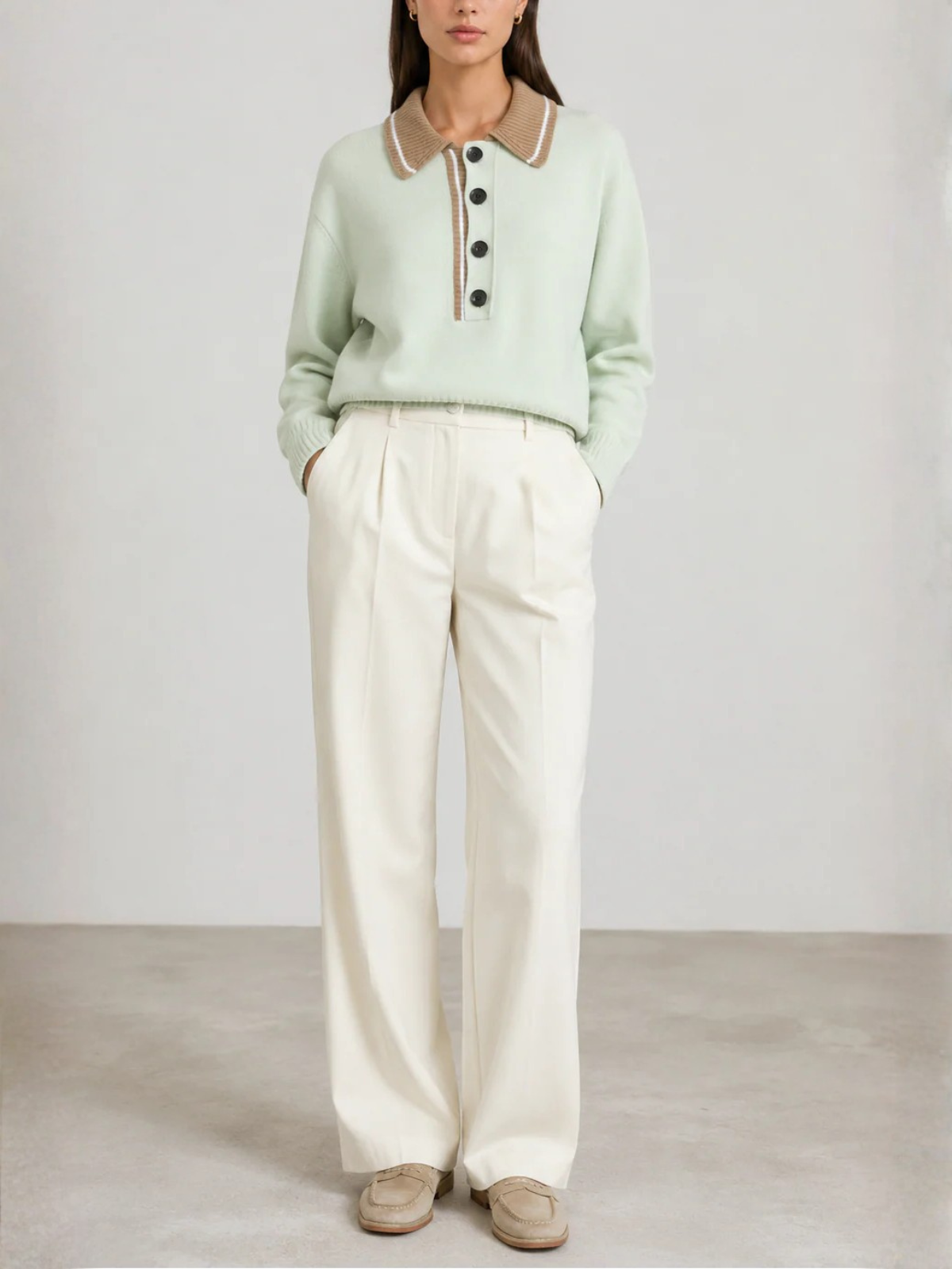 Tela Farida Polo Sweater_F40017-07T251