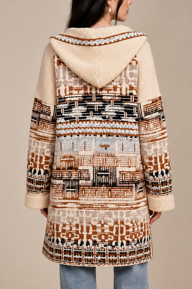 Aldo Martins Jacquard Knit Hooded Coat
