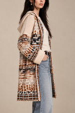 Aldo Martins Jacquard Knit Hooded Coat
