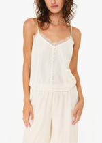 Cami Melisa Metallic Chiffon Camisole