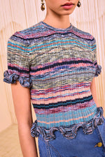 Ulla Johnson Miya Short Sleeve Knit Top
