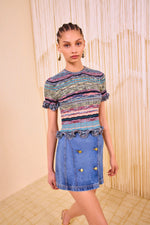Ulla Johnson Miya Short Sleeve Knit Top