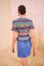Ulla Johnson Miya Short Sleeve Knit Top