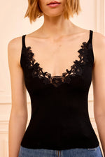 Ulla Johnson Ainsley Knit Cami With Lace