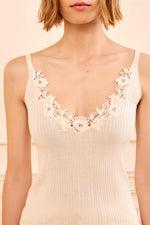 Ulla Johnson Ainsley Knit Cami With Lace