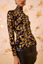 Ulla Johnson Aurelia Jersey L/S Turtleneck Top