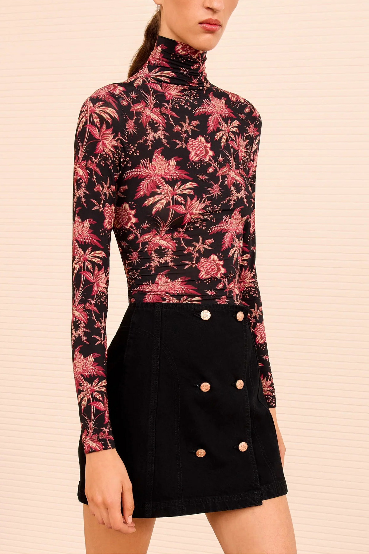 Ulla Johnson Aurelia Jersey L/S Turtleneck