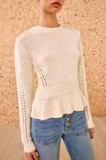 Ulla Johnson Aurelie Peplum Sweater