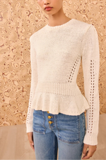 Ulla Johnson Aurelie Peplum Sweater