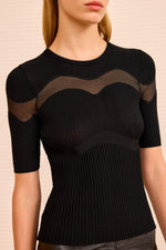 Ulla Johnson Ayle S/S Shirt With Sheer Insert