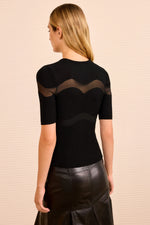 Ulla Johnson Ayle S/S Shirt With Sheer Insert