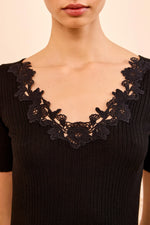 Ulla Johnson Celeste S/S Top With Lace