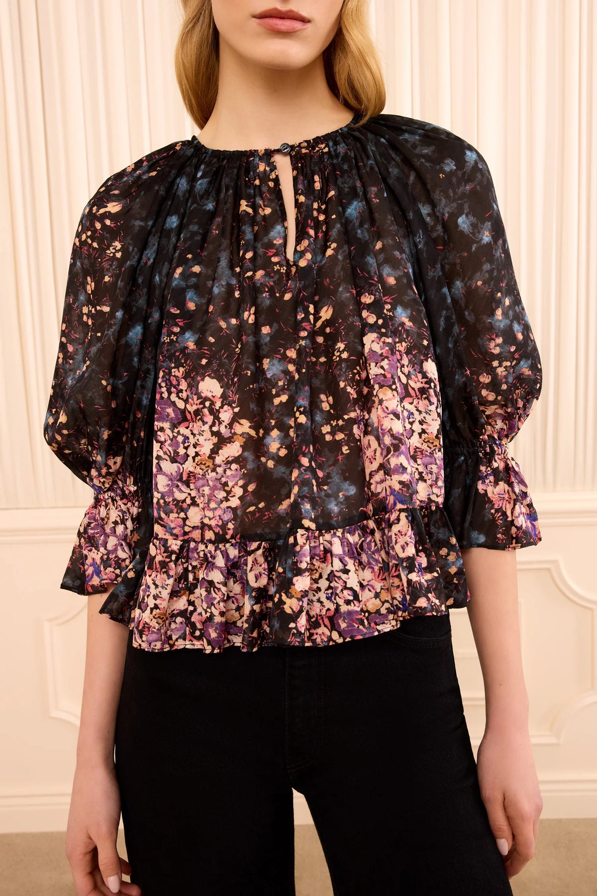 Ulla Johnson Elise S\S Silk Blouse