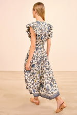 Ulla Johnson Kairi Flutter Sleeve Midi Dress