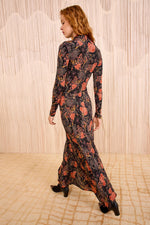 Ulla Johnson Koa Jersey Ruched Front Turtleneck Dress