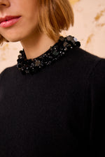 Ulla Johnson Liv Embroidered Cashmere S/S Sweater