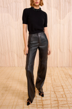 Ulla Johnson Liv Embroidered Cashmere S/S Sweater