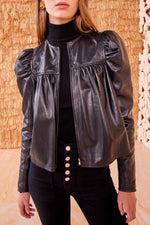 Ulla Johnson Anouk Zip Up Leather Jacket