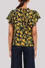 Ulla Johnson Lilo Flutter Sleeve Blouse