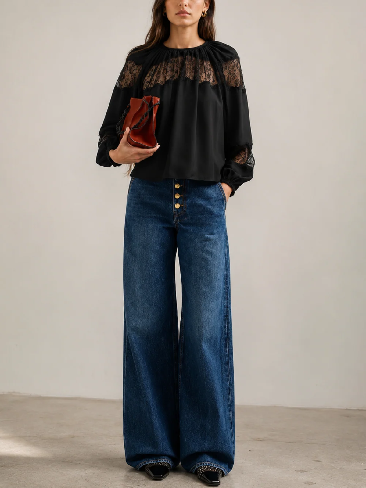 Ulla Johnson Bess Long Sleeve Silk Blouse_FA260209