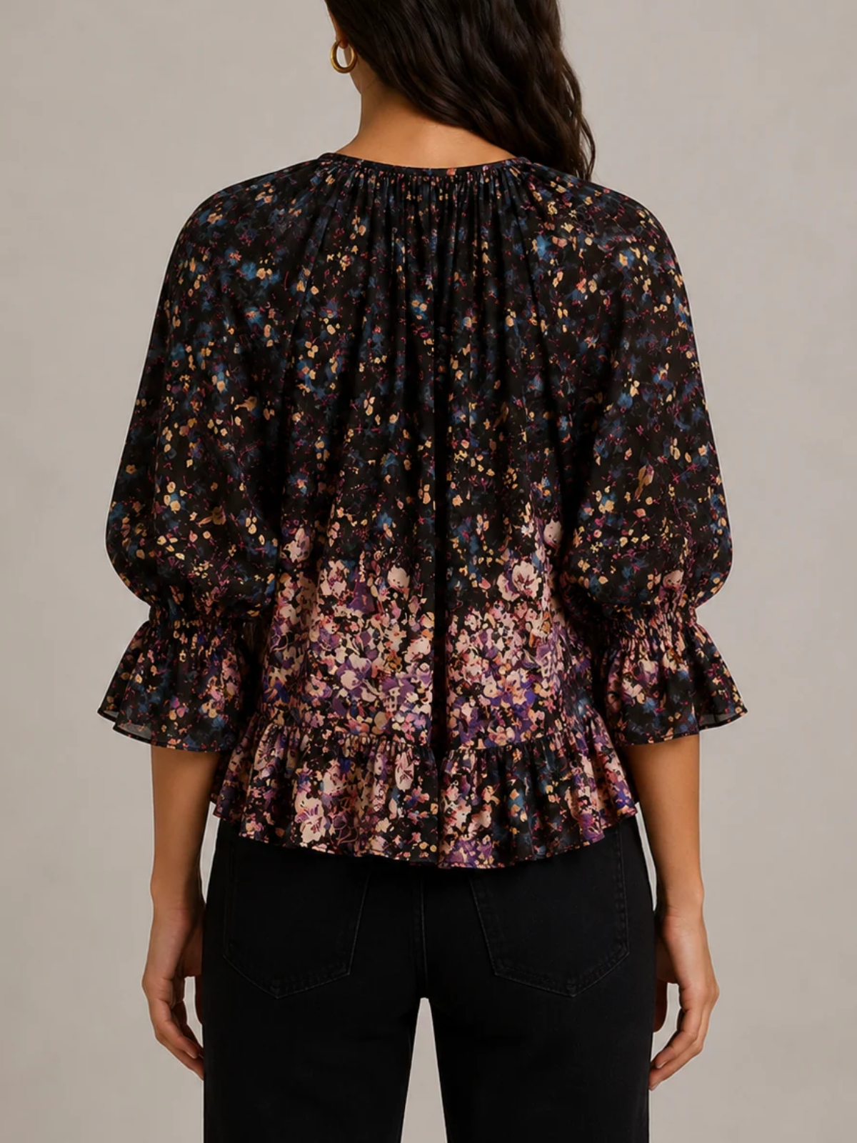 Ulla Johnson Elise Short Sleeve Silk Blouse_FA260218